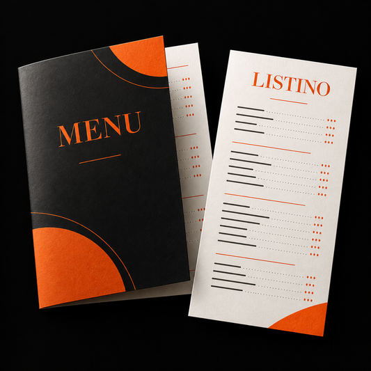 Menu / listino prezzi su misura